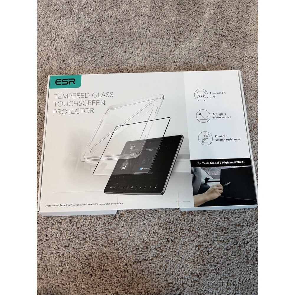 ESR Tempered Glass Touchscreen Protector For Tesla Model 3 Highland 2024